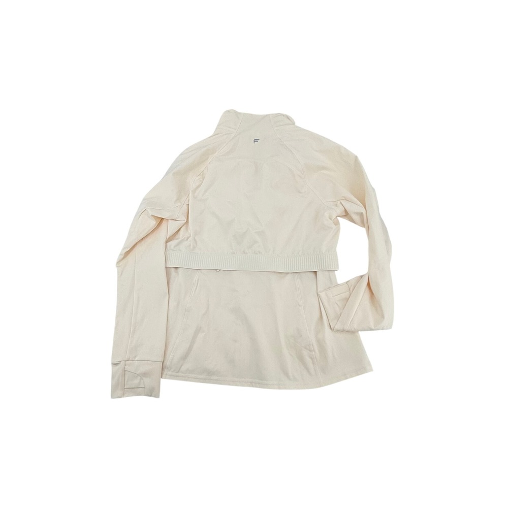 NWT Fabletics Trinity Performance Jacket Cream Full Zip Athleisure Size XL - Picture 5 of 9